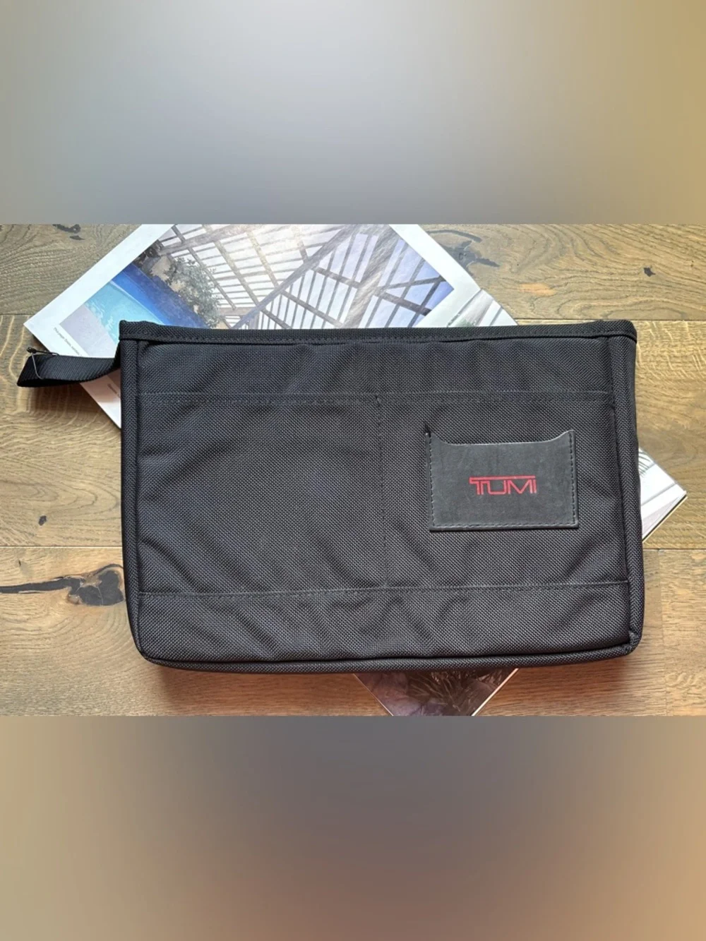 TUMI Ballistic Padded Nylon Laptop Insert Pocket/Sleeve In Black